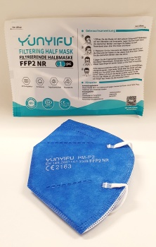 FFP2 Atemschutzmaske "YUNYIFU" einzeln verpackt -blau-