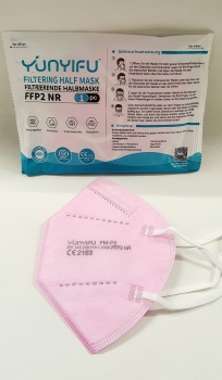 FFP2 Atemschutzmaske "YUNYIFU" einzeln verpackt -pink-