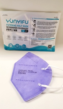 FFP2 Atemschutzmaske "YUNYIFU" einzeln verpackt -purple-